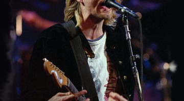 Kurt Cobain em uma de suas últimas apresentações ao vivo, em dezembro de 1993 - AP