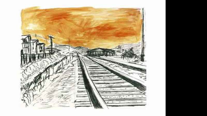 O quadro Train Tracks é o mais caro da exposição e custa mais de R$ 1 milhão