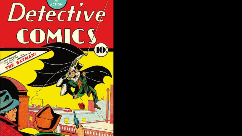 A HQ <i>Detective Comics</i> número 27, de 1939, apresenta o personagem Batman pela primeira vez - Reprodução