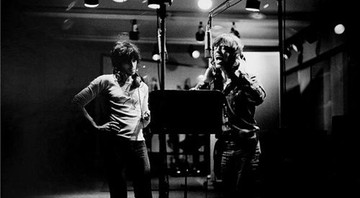 Keith Richards e Mick Jagger em 1972 - Jim Marshall/Reprodução/Morrison Hotel Galery