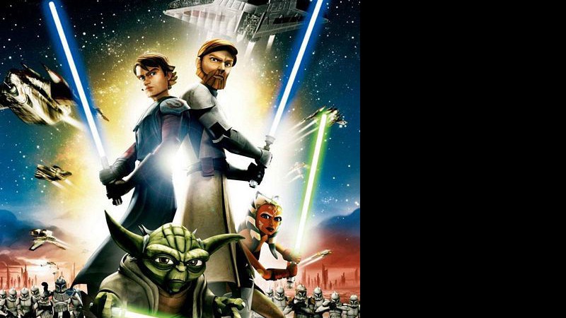 Star Wars: The Clone Wars, no ar desde 2008, é outra animação da Lucasfilm