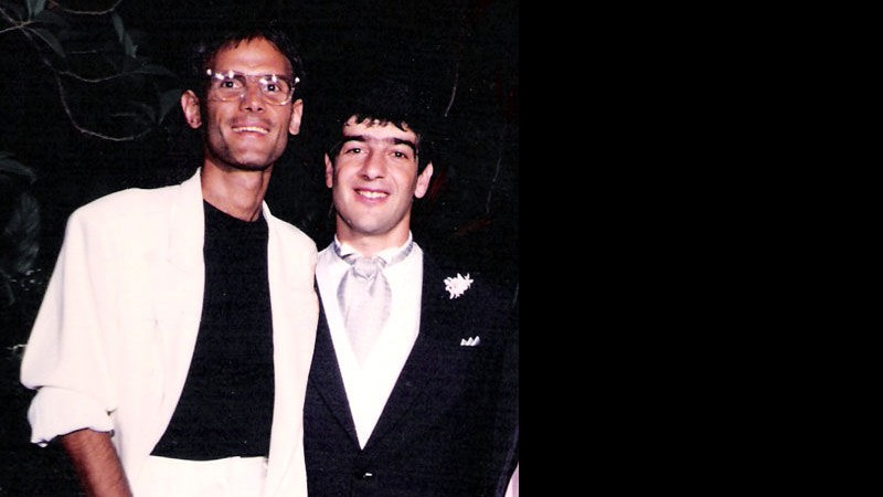 Cazuza e George Israel em 1988 - Reprodução/ Arquivo pessoal