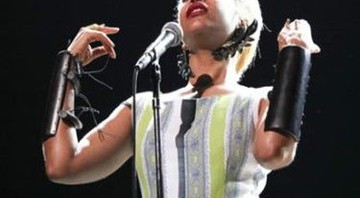 Erykah Badu no palco do Credicard Hall, em São Paulo - MRossi