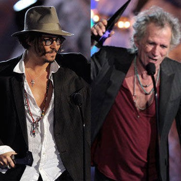 Johnny Depp e Keith Richards atuarão juntos mais uma vez em Pirates of the Caribbean: On Stranger Tides