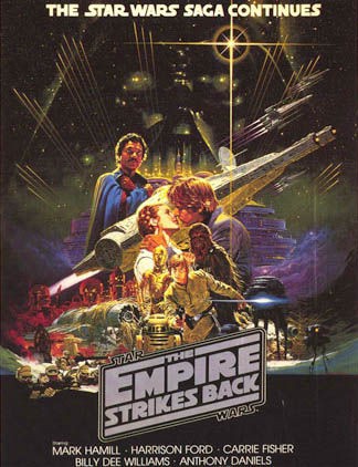 Cartaz do filme <i>Guerra nas Estrelas 2 - O Império Contra-Ataca</i>, de Irvin Kershner, que morreu no último fim de semana