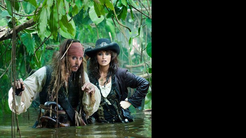 Johnny Depp e Penelope Cruz atuam juntos no novo Piratas do Caribe