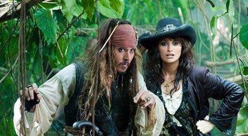 Johnny Depp e Penelope Cruz atuam juntos no novo <i>Piratas do Caribe</i> - Reprodução/USA Today