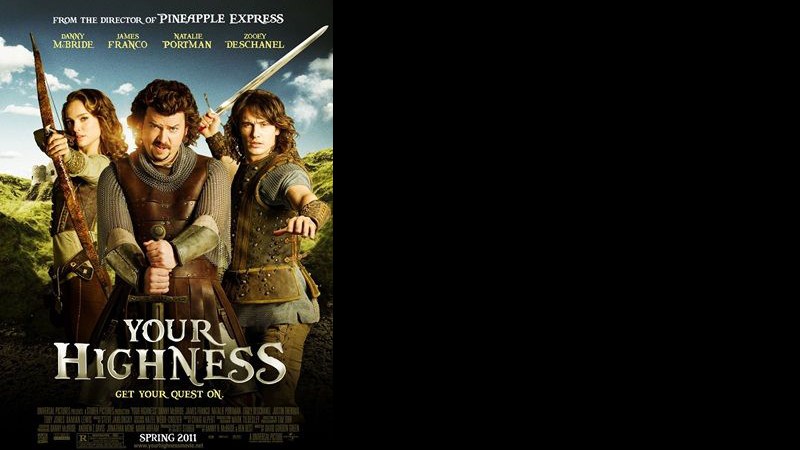 Natalie Portman, Danny McBride e James Franco estrelam a comédia Your Highness