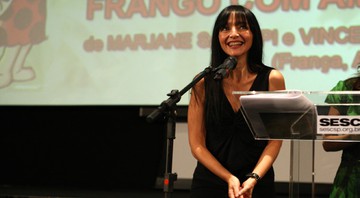 Maria de Medeiros, que atuou em <i>Frango com Ameixas</i>, votado pelo público como melhor filme de ficção - Foto: Divulgação/Mario Miranda/Agência Foto