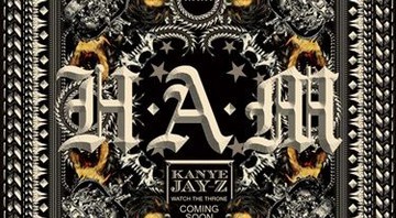 A capa de "H.A.M.", divulgada por Kanye West no Twitter - Reprodução