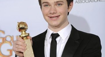 Chris Colfer, que venceu como melhor ator coadjuvante de TV graças ao papel de Kurt Hummel em Glee - AP
