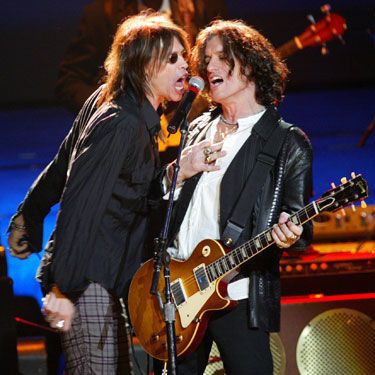 Na foto, Steven Tyler e Joe Perry: Aerosmith entra em estúdio esta semana para gravar o primeiro álbum de inéditas em uma década