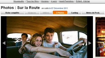 Kristen Stewart, Garrett Hedlund e Sam Riley em On the Road - Reprodução/Comme au Cinema