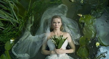 Kirsten Dunst em cena de <i>Melancolia</i> - Reprodução