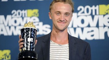 Tom Felton, eleito o melhor vilão graças a Draco Malfoy, da cinessérie <i>Harry Potter</i> - AP