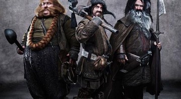 Imagem inédita de O Hobbit mostra os anões Bombur, Bofur e Bifur - Reprodução/Coming Soon