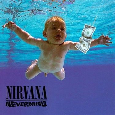 A famosa capa de Nevermind, do Nirvana, que foi banida do Facebook