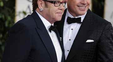 Elton John e David Furnish - AP