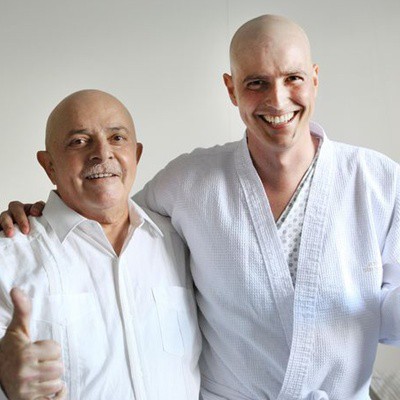 Lula e Reynaldo Gianecchini se encontraram na tarde desta quarta, 25, no hospital Sírio Libanês