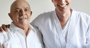 Lula e Reynaldo Gianecchini se encontraram na tarde desta quarta, 25, no hospital Sírio Libanês - Ricardo Stuckert/Instituto Lula/Divulgação