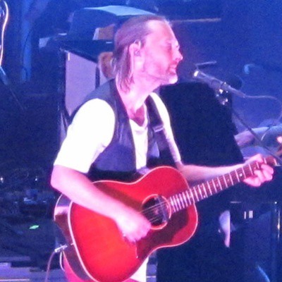 Thom Yorke à frente do Radiohead no primeiro show da turnê norte-americana do disco The King of Limbs