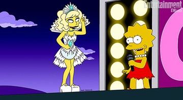 Lady Gaga em Os Simpsons - Reprodução/Entertainment Weekly