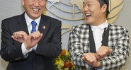 Psy e Ban Ki-moon - AP