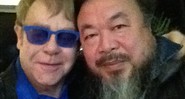 Elton John e Ai Weiwei - Reprodução / Twitter
