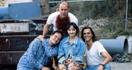 Galeria Pulp Fiction 14 - Quentin Tarantino, Bruce Willis e Maria de Medeiros