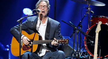 Eric Clapton em apresentação no concerto em prol das vítimas da tempestade Sandy - AP