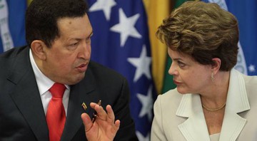 Dilma Rousseff e Hugo Chávez - AP