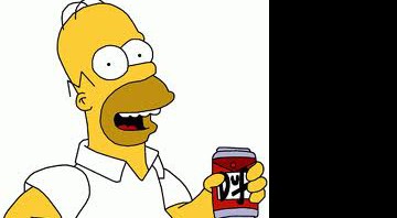 <b>A cerveja Duff de <i>Os Simpsons</i></b> - A cerveja preferida do Homer Simpson chegou ao mercado e virou febre quando começou a aparecer nos bares do Brasil. - Reprodução/Fox