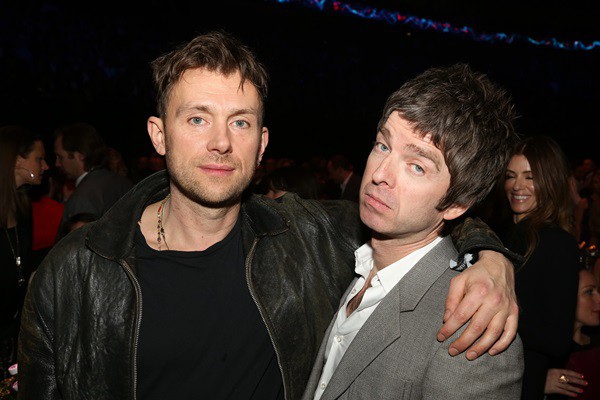 Noel Gallagher e Damon Albarn - AP