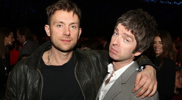 Damon Albarn e Noel Gallagher (Foto: AP)