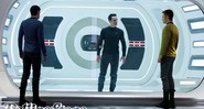 <b>DÚVIDAS</b> Spock (Zachary Quinto) e Kirk (Chris Pine) encaram o enigmático “John Harrison” (Benedict Cumberbatch) - ZADE ROSENTHAL/DIVULGAÇÃO