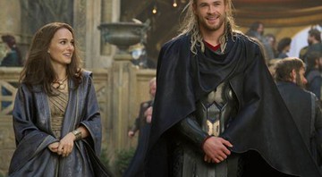 Natalie Portman e Chris Hemsworth reprisam personagens da franquia da Marvel em Thor: Um Mundo Sombrio - Reprodução / USA Today