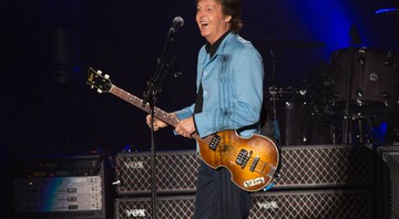 Paul McCartney no primeiro show da turnê Out There, em Minas Gerais - Marcos Hermes/Divulgação