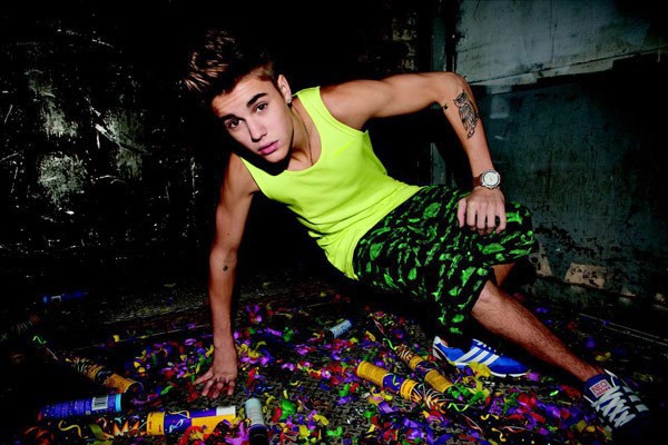 Justin Bieber em campanha para a Adidas NEO
