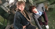 Martin Freeman e Benedict Cumberbatch em O Hobbit
