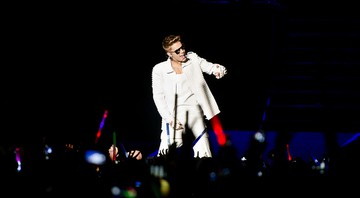 Justin Bieber se apresentou na Arena Anhembi, em São Paulo.  - Camila Cara / Divulgação / T4F
