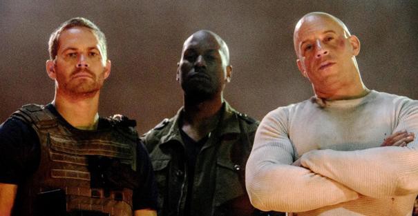 Vin Diesel, Paul Walker e Tyrese Gibson no set de Velozes e Furiosos 7
