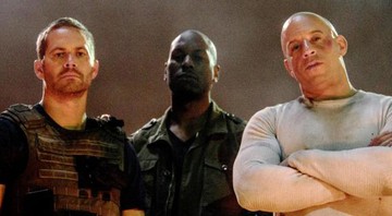 Vin Diesel, Paul Walker e Tyrese Gibson no set de Velozes e Furiosos 7 - Reprodução/Facebook