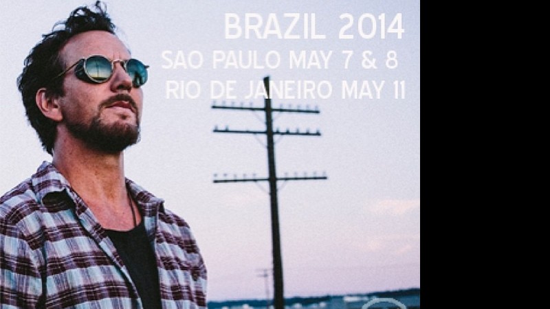 Eddie Vedder tour solo Brasil 2014