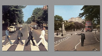 É claro que os Beatles atravessaram a Abbey Road em segurança - como fazem os bons pedestres. - Reprodução/Tumblr/Harvezt