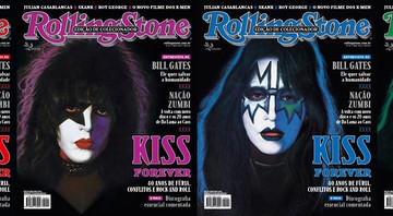 Os integrantes da formação clássica do Kiss nas capas da Rolling Stone Brasil - 