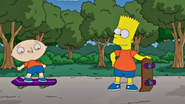 No episódio, as estripulias e maldades de Bart Simpson encherão os olhos do bebê Stewie