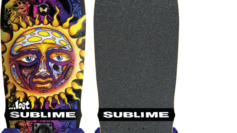 A banda de ska e punk norte-americana Sublime foi homenageada com uma linha de skates. Os dois modelos especiais foram feitos pela marca ...Lost, com shapes personalizados com o nome e logos coloridos do grupo. 