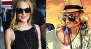 Lindsay Lohan e Lacey Jonas - GTA V - Charles Sykes/AP/Montagem