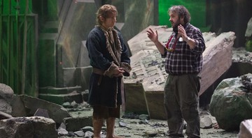 Martin Freeman e Peter Jackson - O Hobbit - Reprodução / Facebook