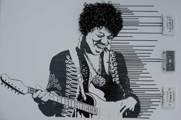 Jimi Hendrix por Erika Iris Simmons